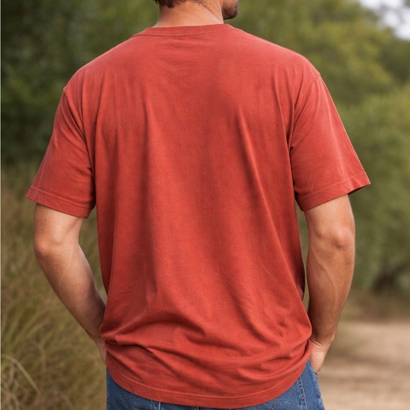 Carhartt Shirt Mens Size 2XL Rust Short Sleeve Built For Those Who Build By Hand - Picture 2 of 6